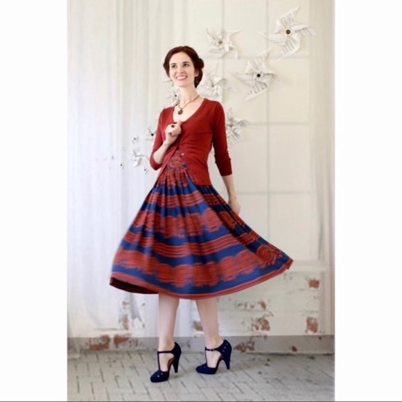 Anthropologie GIRLS FROM SAVOY Oxidized Medallions Tulle Dress - Picture 7 of 8